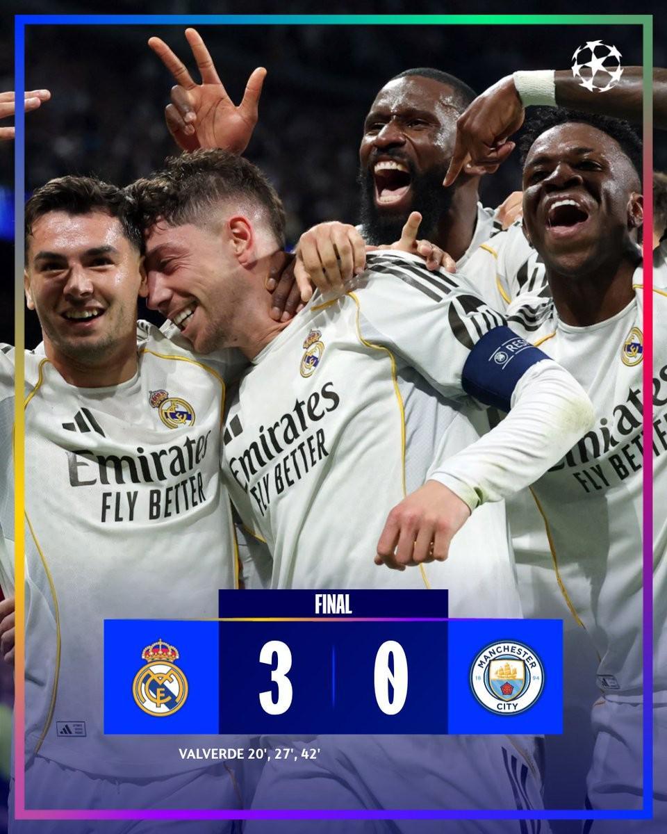 V体育官网-稳了？皇马此前35次欧战淘汰赛首回合净胜3+球全部晋级